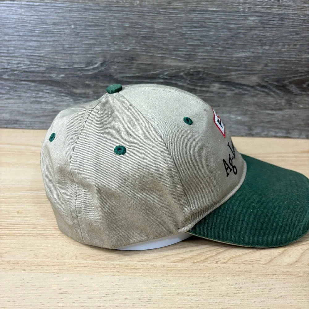 Ag Land FS‎ Hat Cap Strap Back Brown Green Seed One Size Adjustable